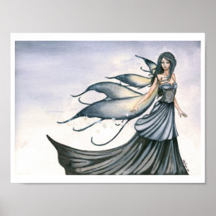 Een spoor van sterren door schemering poster