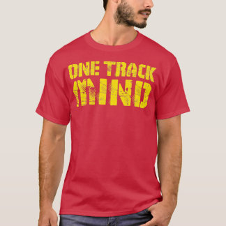 Eén spoor voor grappige cadeautjes voor treinentho t-shirt