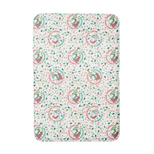 Een Sprinkle of Christmas Cheer Pattern Badmat (Voorkant Verticaal)