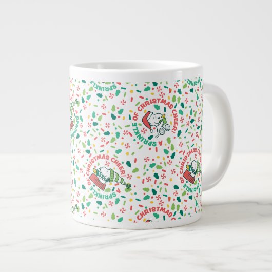 Een Sprinkle of Christmas Cheer Pattern Extra Grote Beker (Voorkant rechts)