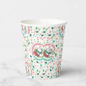 Een Sprinkle of Christmas Cheer Pattern Papieren Bekers (Rechts)