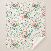 Een Sprinkle of Christmas Cheer Pattern Sherpa Deken (Voorkant)