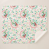 Een Sprinkle of Christmas Cheer Pattern Sherpa Deken (Voorkant (horizontaal))