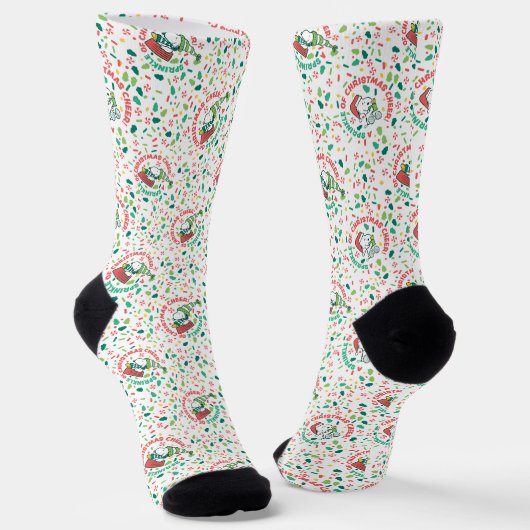 Een Sprinkle of Christmas Cheer Pattern Sokken (Gebogen)