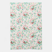 Een Sprinkle of Christmas Cheer Pattern Theedoek (Verticaal)