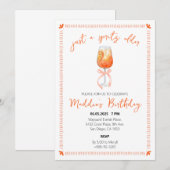 Een Spritz oudere Aperol Spritz verjaardag Kaart (Voorkant / Achterkant)