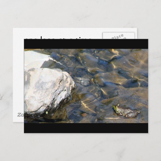 Eén sprong tegelijk briefkaart (Voorkant / Achterkant)