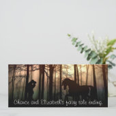 Een sprookje eindigt save the date (Staand voorkant)