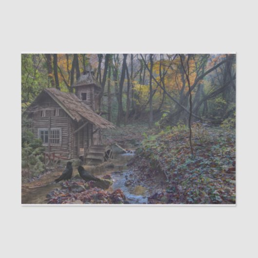 Een sprookjesbos in het echte leven tissuepapier (Voorkant)