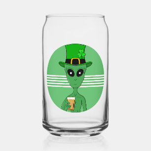 Een St. Patrick's Alien Blikvorm Glas