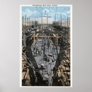 Een staalschotscène samenstellen poster