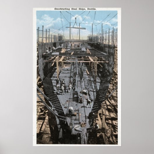 Een staalschotscène samenstellen poster (Voorkant)