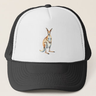 Een staande kangoeroe trucker pet