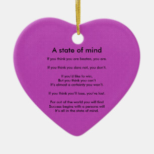 Een staat van Mind Ornament