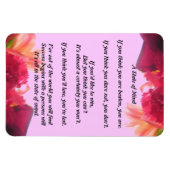 Een staat van Mind Poem Magnet Magneet (Horizontaal)