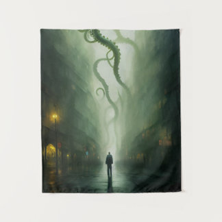 Een stad onder Cthulhu Horror Wandkleed