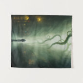 Een stad onder Cthulhu Horror Wandkleed (Voorkant (horizontaal))