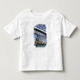 Een standbeeld van Thomas Edison door lokale kunst Kinder Shirts