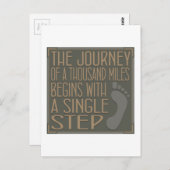 Eén stap briefkaart (Voorkant / Achterkant)