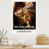 Eén stap te ver | Wall Street Icarus w/Masthead Poster (Keuken)