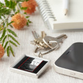 Eén stap tegelijk sleutelhanger (Zijkant)