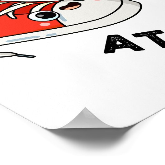 Een stap voor een schimmelaar spun poster (Hoek)