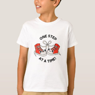 Een stap voor een schimmelaar spun t-shirt