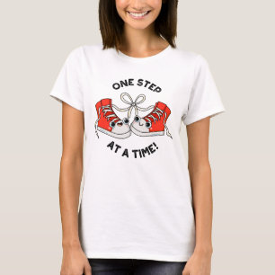 Een stap voor een schimmelaar spun t-shirt