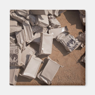 Een stapel maaltijden klaar om te eten magneet