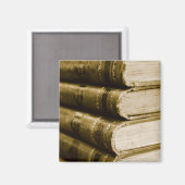 Een stapel oude boeken magneet (Voorkant / Achterkant)