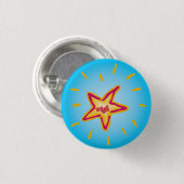 Een Star-Button wensen Ronde Button 3,2 Cm (Voorkant /achterkant)