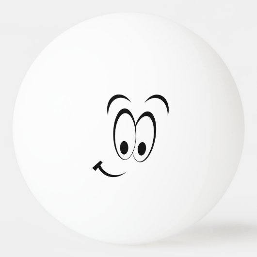 Een Star Ping Pong Ball weeping and glimlachen (Achterkant)