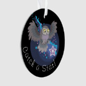 Een Star vangen!~ owl Ornament (voorkant)