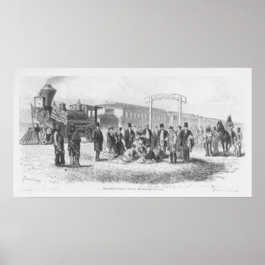 Een station in Prairie: de 100e Meridiaan Poster (Voorkant)