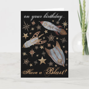 Een Steampunk Birthday Blast Kaart