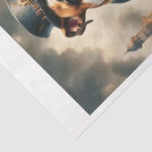 Een steampunk Engelse bulldog in Londen Tissuepapier (Detail)