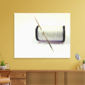 Een steek in de tijd canvas afdruk (Insitu (Woonkamer))