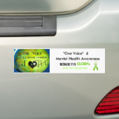 "Eén stem...Bumpersticker Bumpersticker (Op auto)