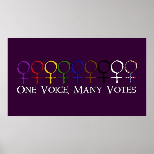 Eén stem, veel stemmen poster (Voorkant)