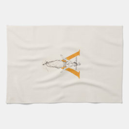 Een stem voor de overwinning van vrouwen theedoek