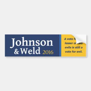 Een stem voor het minste van twee kwaden is nog st bumpersticker