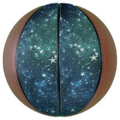 Een ster gevulde nacht basketbal (Verticaal)