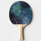 Een ster gevulde nacht tafeltennisbatje (Achterkant)