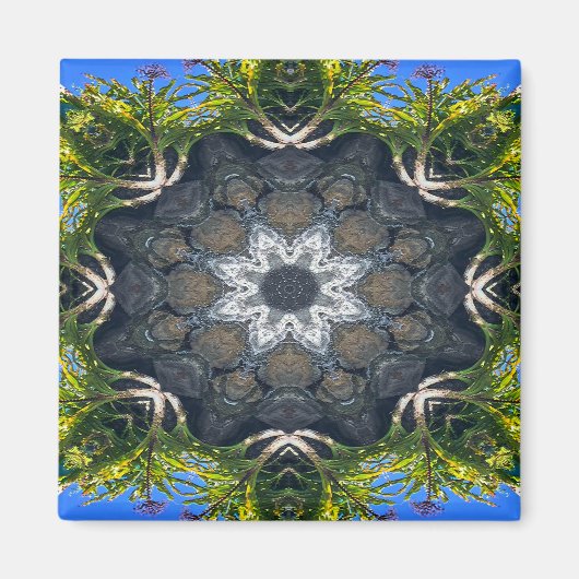 Een ster in de vijver.... magneet (Voorkant)