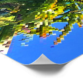 Een ster in de vijver.... poster (Hoek)