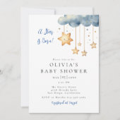 Een ster is geboren Baby shower Kaart (Voorkant)