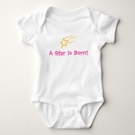 Een ster is geboren! -Childs Creeper-Shooting Star Romper (Voorkant)