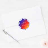 Een ster is geboren ronde sticker (Envelop)