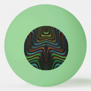 Eén ster pingpongbal, wit lichtgevend pingpongballen