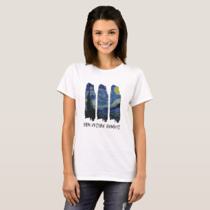 Een Sterrennacht Classic 1890 Kunst van Van Gogh T-shirt